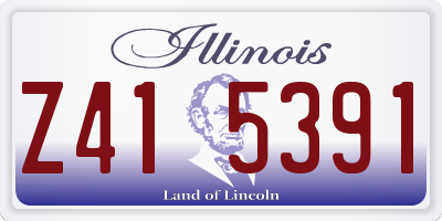 IL license plate Z415391