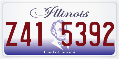 IL license plate Z415392