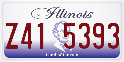 IL license plate Z415393