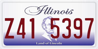 IL license plate Z415397