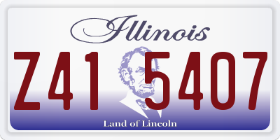 IL license plate Z415407