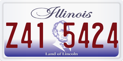 IL license plate Z415424