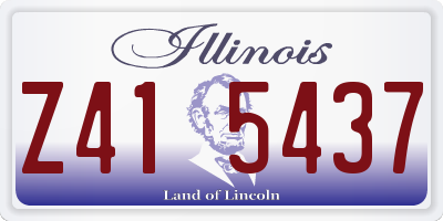 IL license plate Z415437