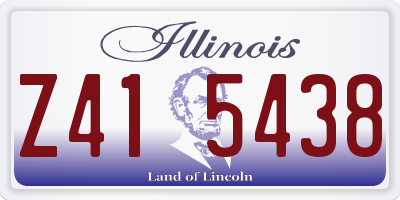 IL license plate Z415438