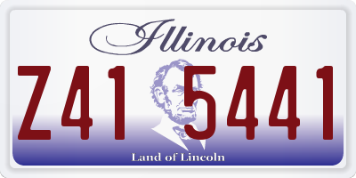 IL license plate Z415441