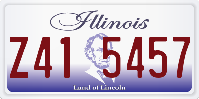 IL license plate Z415457