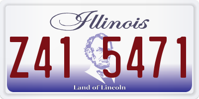 IL license plate Z415471