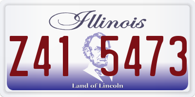 IL license plate Z415473