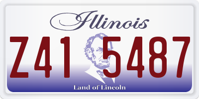 IL license plate Z415487