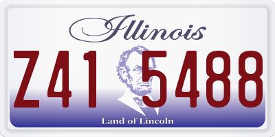 IL license plate Z415488