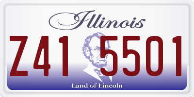 IL license plate Z415501