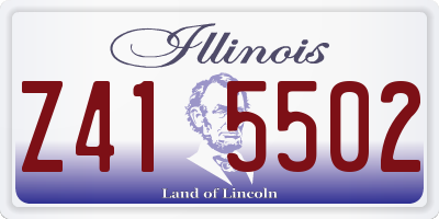 IL license plate Z415502