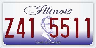 IL license plate Z415511
