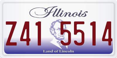 IL license plate Z415514