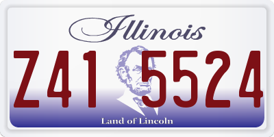 IL license plate Z415524
