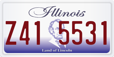IL license plate Z415531