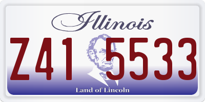 IL license plate Z415533