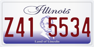 IL license plate Z415534