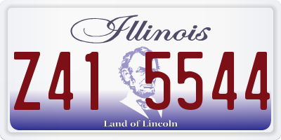 IL license plate Z415544
