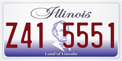 IL license plate Z415551