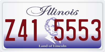 IL license plate Z415553