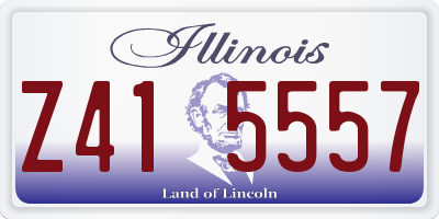 IL license plate Z415557