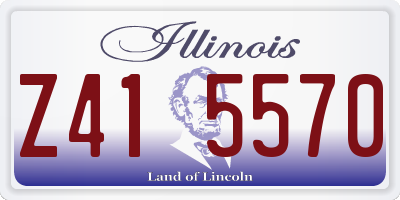 IL license plate Z415570