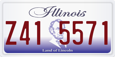 IL license plate Z415571