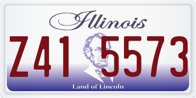 IL license plate Z415573