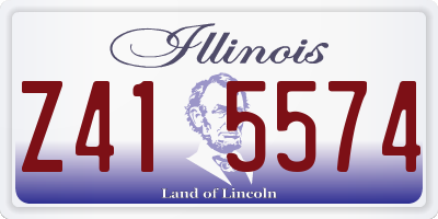 IL license plate Z415574