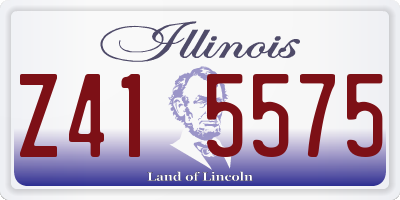 IL license plate Z415575