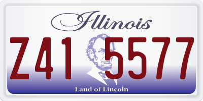 IL license plate Z415577