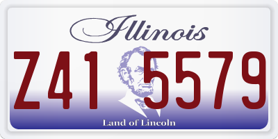 IL license plate Z415579