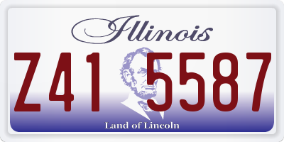 IL license plate Z415587