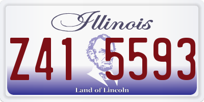 IL license plate Z415593