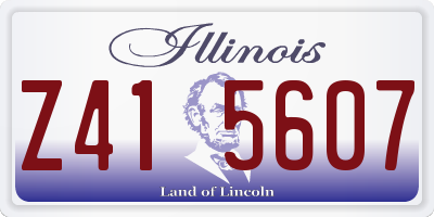 IL license plate Z415607