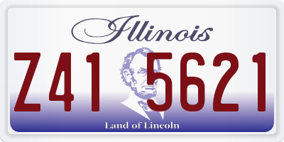 IL license plate Z415621