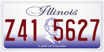 IL license plate Z415627
