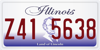 IL license plate Z415638