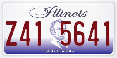 IL license plate Z415641