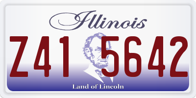 IL license plate Z415642