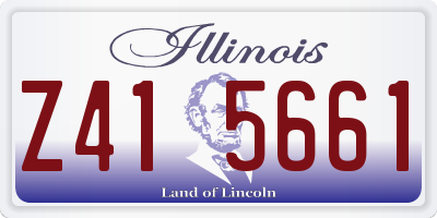 IL license plate Z415661