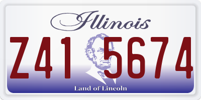 IL license plate Z415674