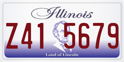 IL license plate Z415679