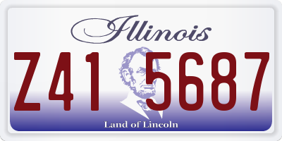 IL license plate Z415687