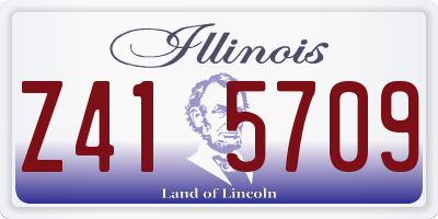 IL license plate Z415709