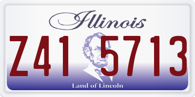 IL license plate Z415713