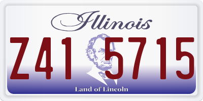 IL license plate Z415715