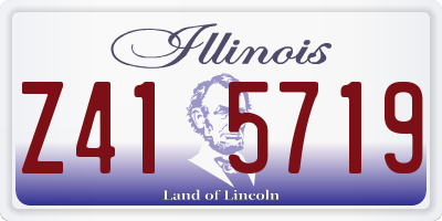 IL license plate Z415719