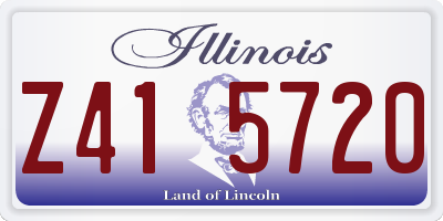 IL license plate Z415720